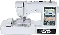 BROTHER LB5500S Star Wars Combo 2 em 1 máquina de costura e bordado, metal, branco