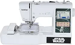 BROTHER LB5500S Star Wars Combo 2 em 1 máquina de costura e bordado, metal, branco