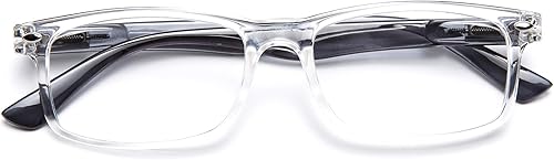 Miniatura 4 de Paquete de 5 lentes de lectura unisex rectangulares vintage con marco de plástico para hombres y mujeres