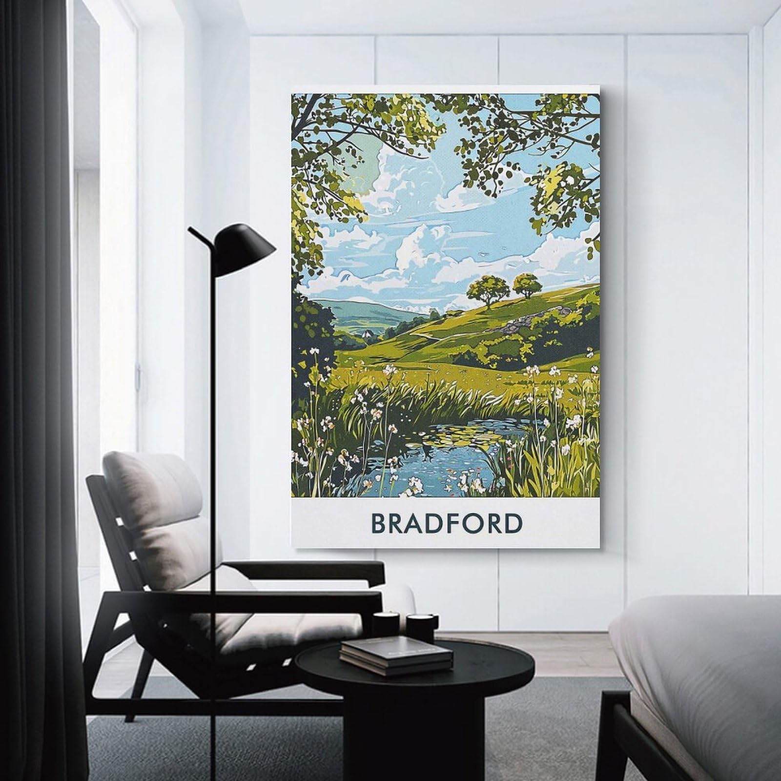Junmoney Bradford Landscape Room Decor Wall Art 12x18inch(30x45cm), for Art Walls, Layered Displays Or Homes, Wall Decor Suited to Curated Displays