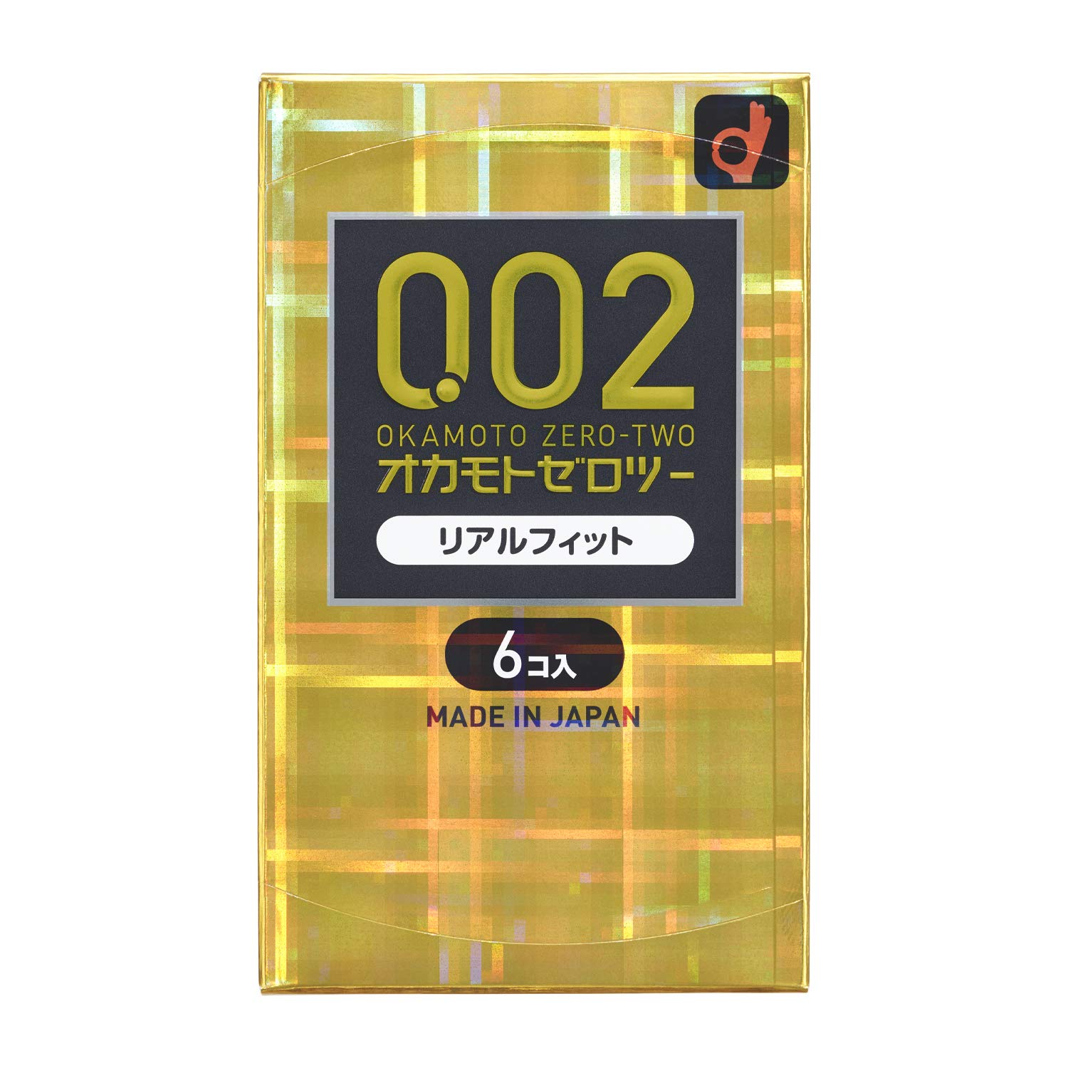オカモトコンドームズ OKAMOTO ゼロツー 0.02ミリ ポリウレタン (PU) リアルフィット 6個入り商品画像