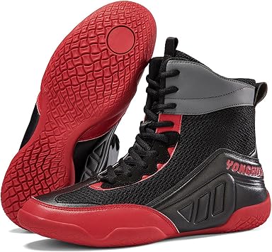 Boxing Shoes Training Wrestling Shoes Wear-Resistant,Men's Wrestling Shoes,Comfort Lining,Non-Slip Rubber Sole,Breathable Lightweight,39-46