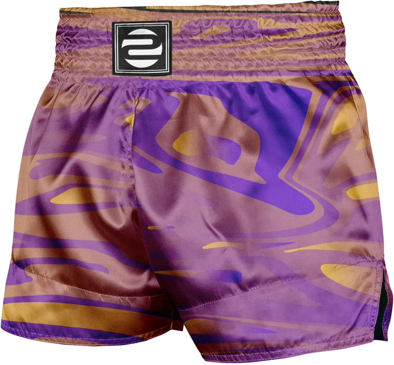 O2TEE Unisex Vibrant Muay Thai Shorts Training Boxing Clothing Martial Arts Trunks