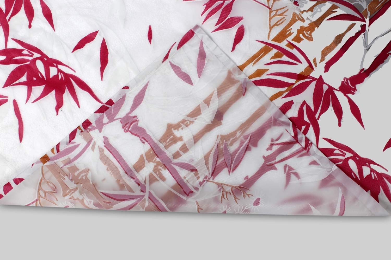 Stylish Pink Bamboo Shower Curtain - 7ft FREE SHIPPING -6