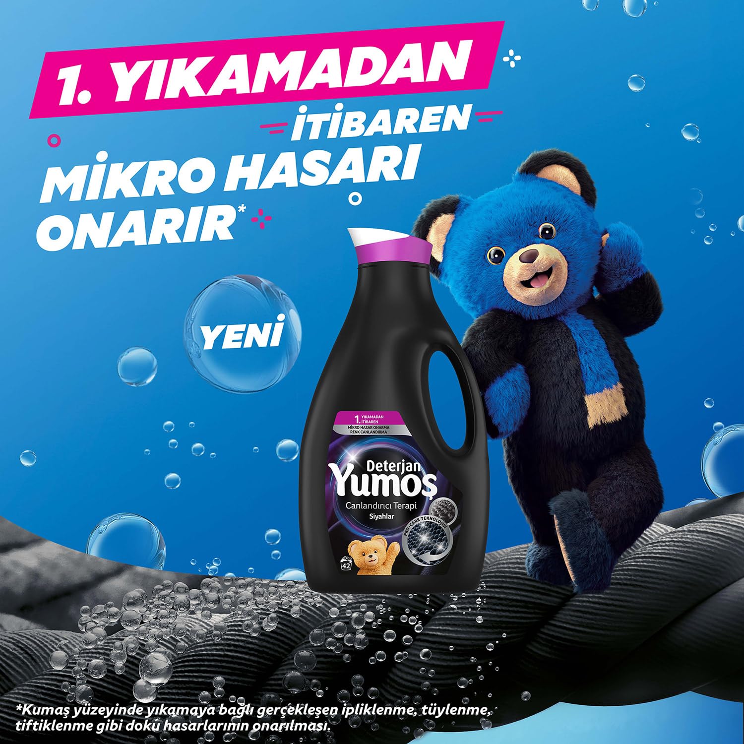 Yumoş Sıvı Deterjan Siyahlar İçin Canlandırıcı Bakım 2520 ml