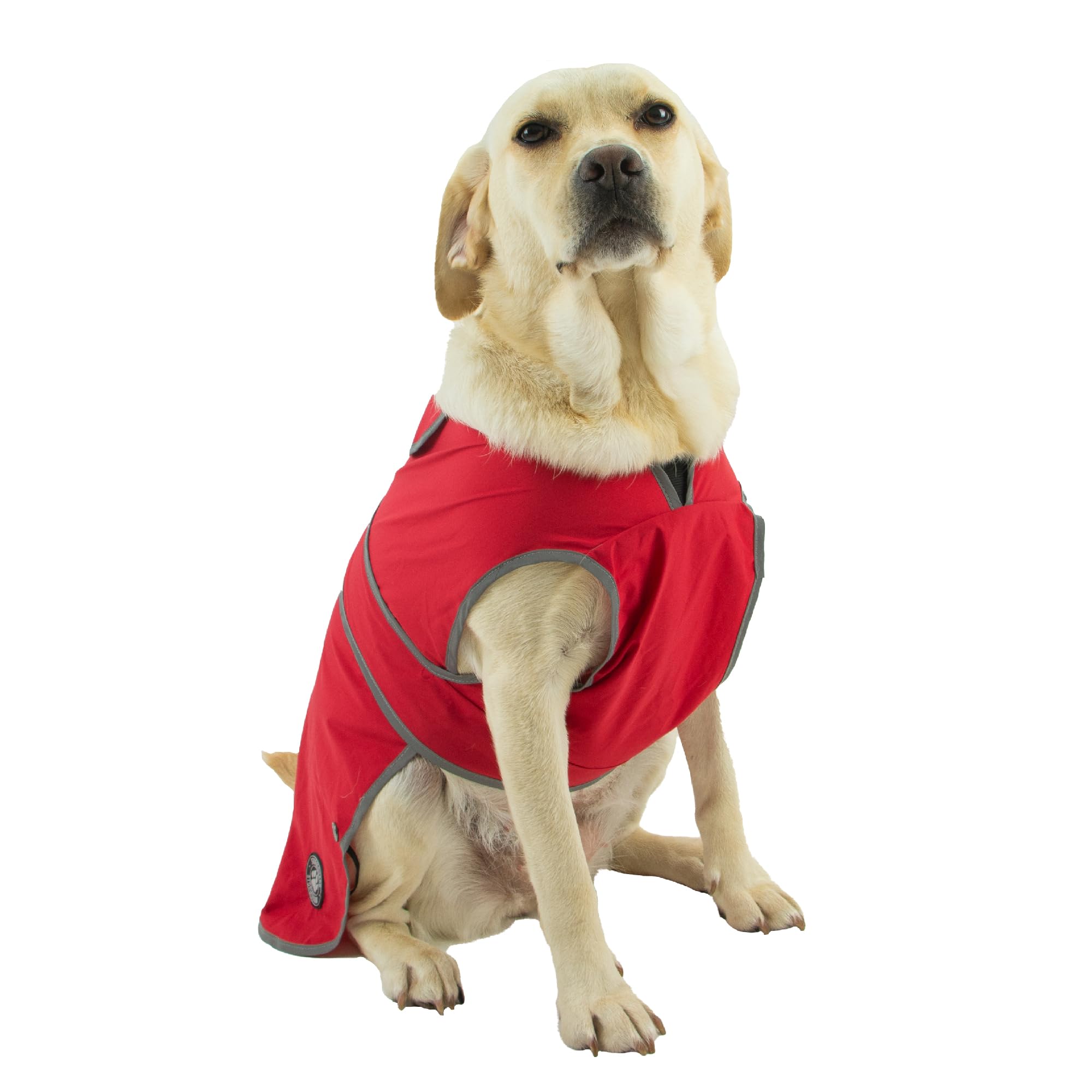 Ancol Stormguard Soft Shell Dog Coat in Bordeaux, Waterproof Pet Rain Jacket with Zipped Harness Hole - Image 2