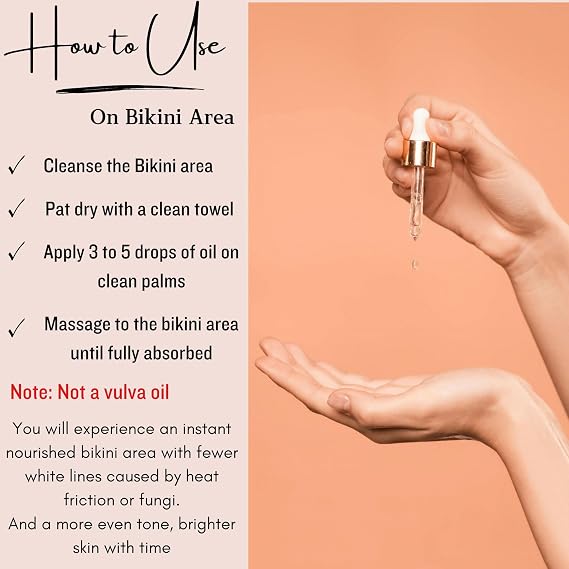 Double Vitamin C Oil For Face and Bikini Area - Brightening Oil with Squalane, Rosehip, Vitamin E, Non-Comedogenic, Vegan, for All Skin Types (Face oil)