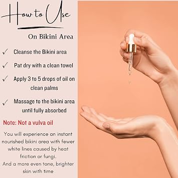 Double Vitamin C Oil For Face and Bikini Area - Brightening Oil with Squalane, Rosehip, Vitamin E, Non-Comedogenic, Vegan, for All Skin Types (Face oil)