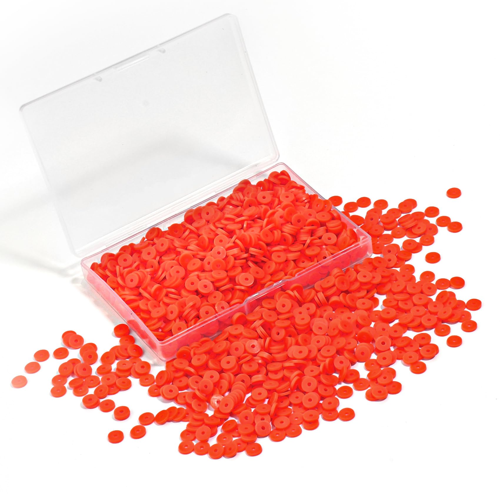 Hiswan 1000pcs Heishi Beads Polymer Clay Beads for Jewelry Making Bracelets Necklace Crafting Supplies 6mm