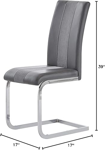 Miniatura 2 de Global Furniture USA Silla de comedor Leslie Grey