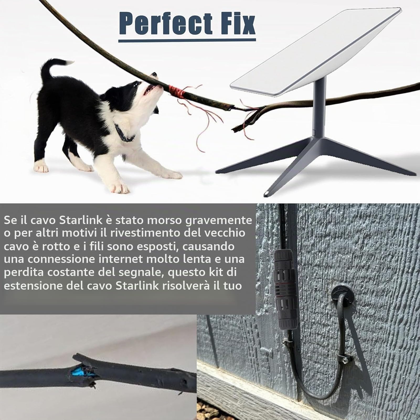 Cavo di Prolunga 150 Piedi, Prolunga Rettangolare Supporto Impermeabile IP68 Cavo Protocollo 1000M