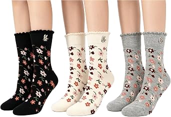 Benefeet Sox Women Crew Socks Girls Novelty Funny Patterned Socks Silly
