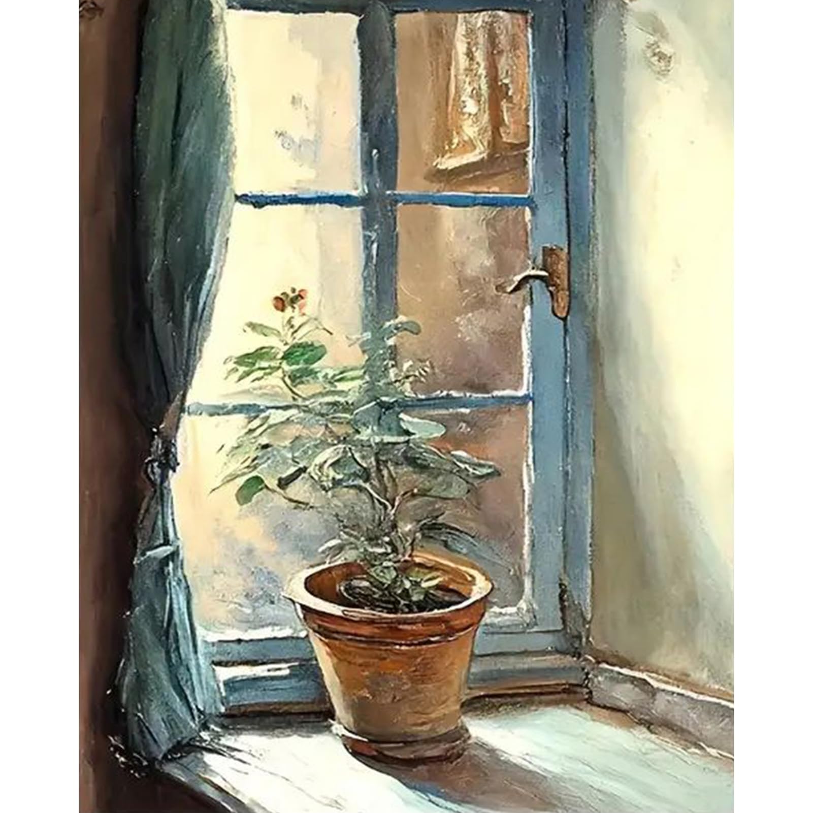 YALKIN Paint by Numbers Kits for Adults, Painting by Number Kits On Canvas,Without Frame DIY Color Oil Painting Acrylic Paints,Home Wall Decor 16x20in/40x50cm