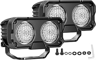 LED Pod Lights, Nirider 2PCS 60W CREE 3 Inch Diffusion Fog Lights Cube Off Road LED Light Pods Light Bars Reverse Lights Ditch Lights for Truck Jeep SXS UTV ATV Motorcycle Ebike Motorbike