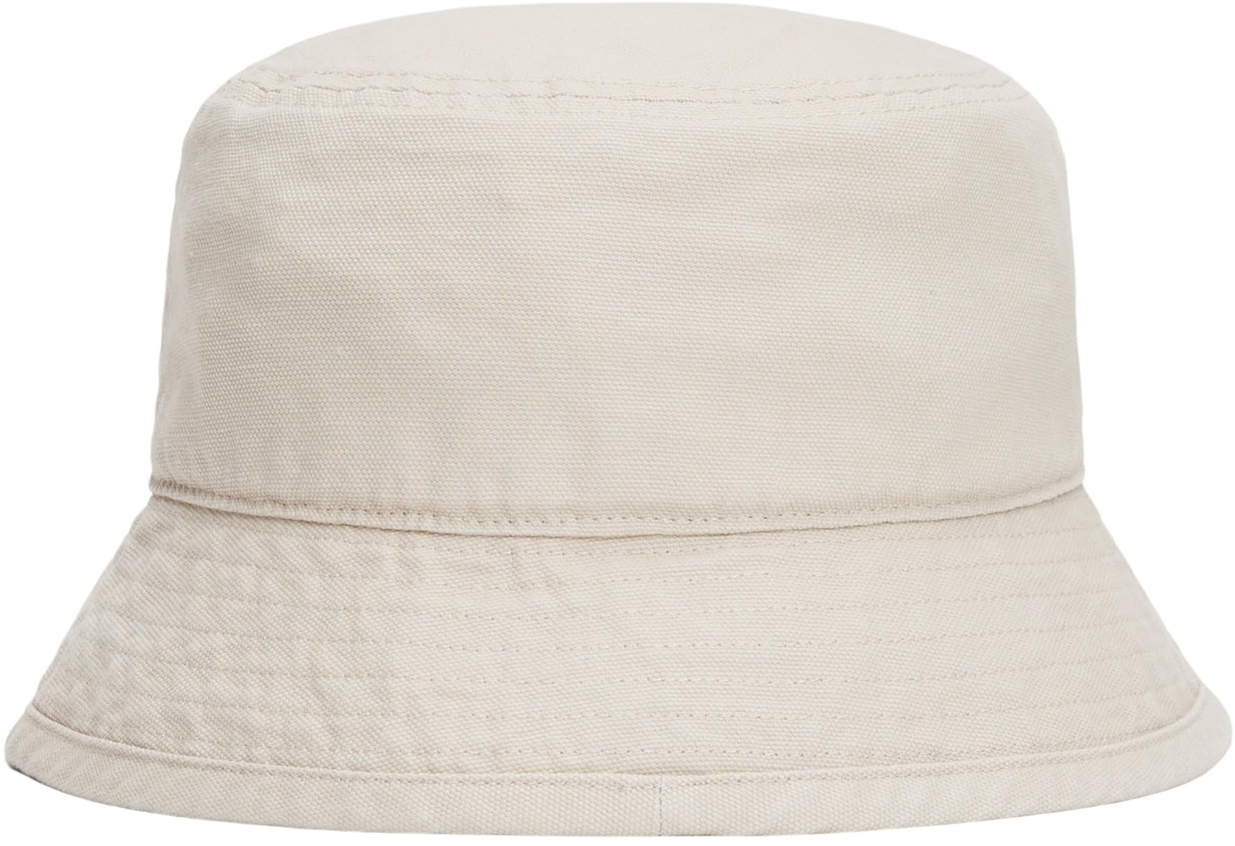 Tommy Jeans Tjw Heritage Canvas Bucket Hat Aw0Aw17581 Kapelusz z szerokim rondem, beżowy (Newsprint), jeden rozmiar damski