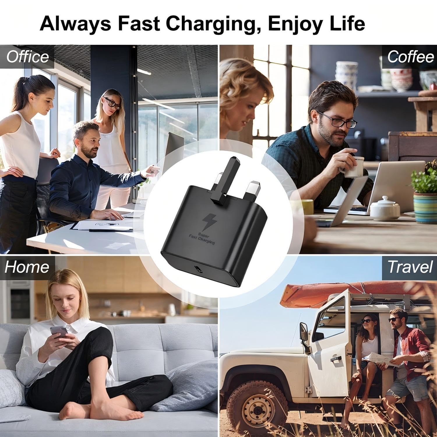 45W Super Fast USB C Charger for Samsung Galaxy S26 Ultra/S26+/S26/S25/S25+/S25 Ultra/S24/S24 Ultra/S23/S22/A55/A54/A15/A14, USB C Super Fast Charger with USB Type C Charging Cable and Plug Charge — view 6