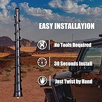 Vista 8 de Antenna Fits for 2011-2023 Jeep Cherokee Accessories Grand Cherokee, Renegade, Compass, Liberty, Chrysler 200, Dodge Durango, Avenger, Dart