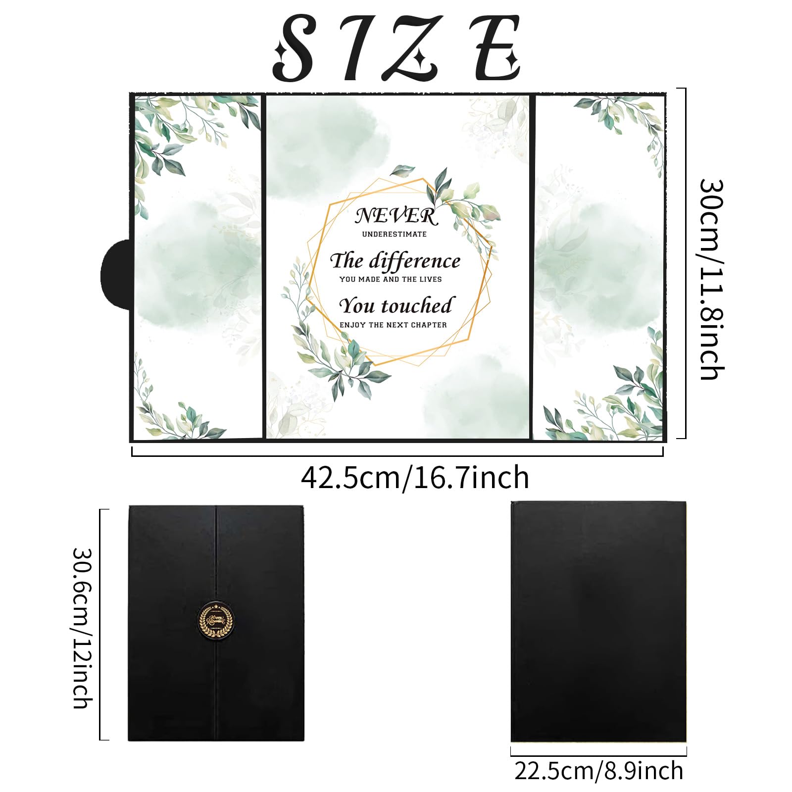 Retirement Party Decorations, Happy Retirement Guest Book Alternative Decorations for Men and Women, Farewell Party Supplies Going Away Present for Office Coworker