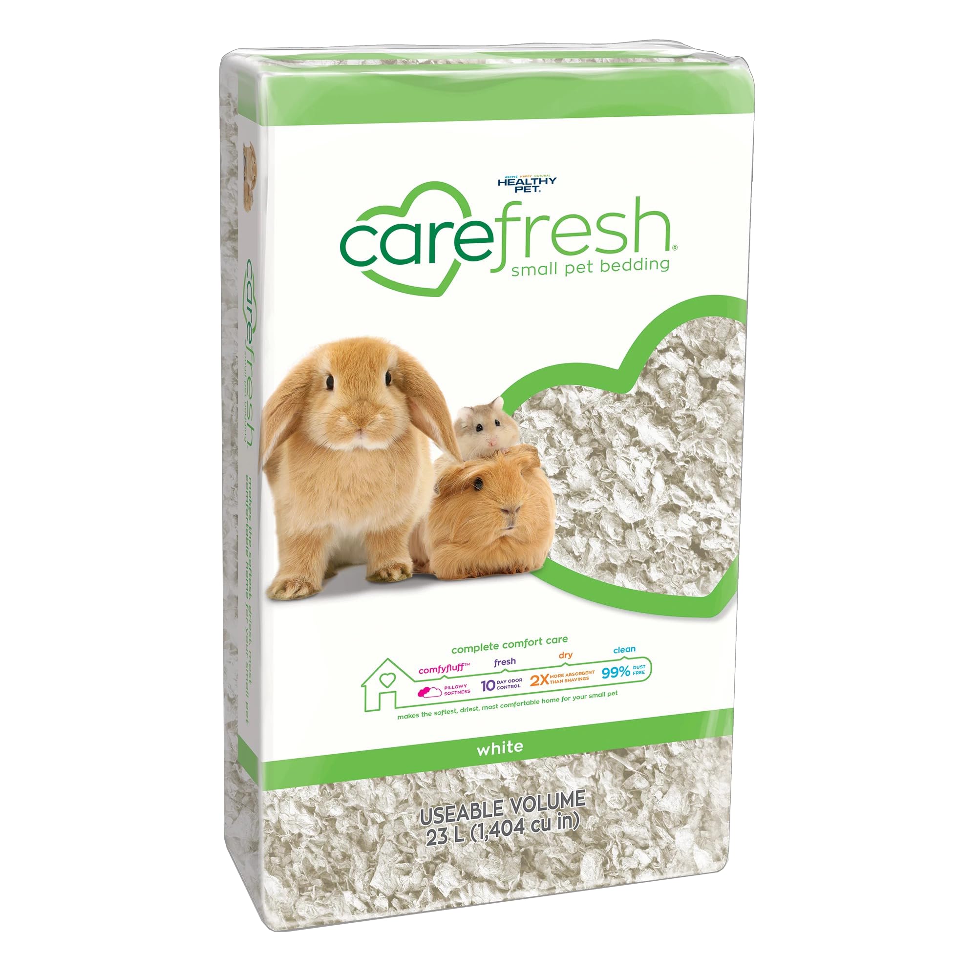 CAREFRESH White 5.1 gal (23 L) for small animals such as hamsters, rabbits, guinea pigs, etc. (2 kg)