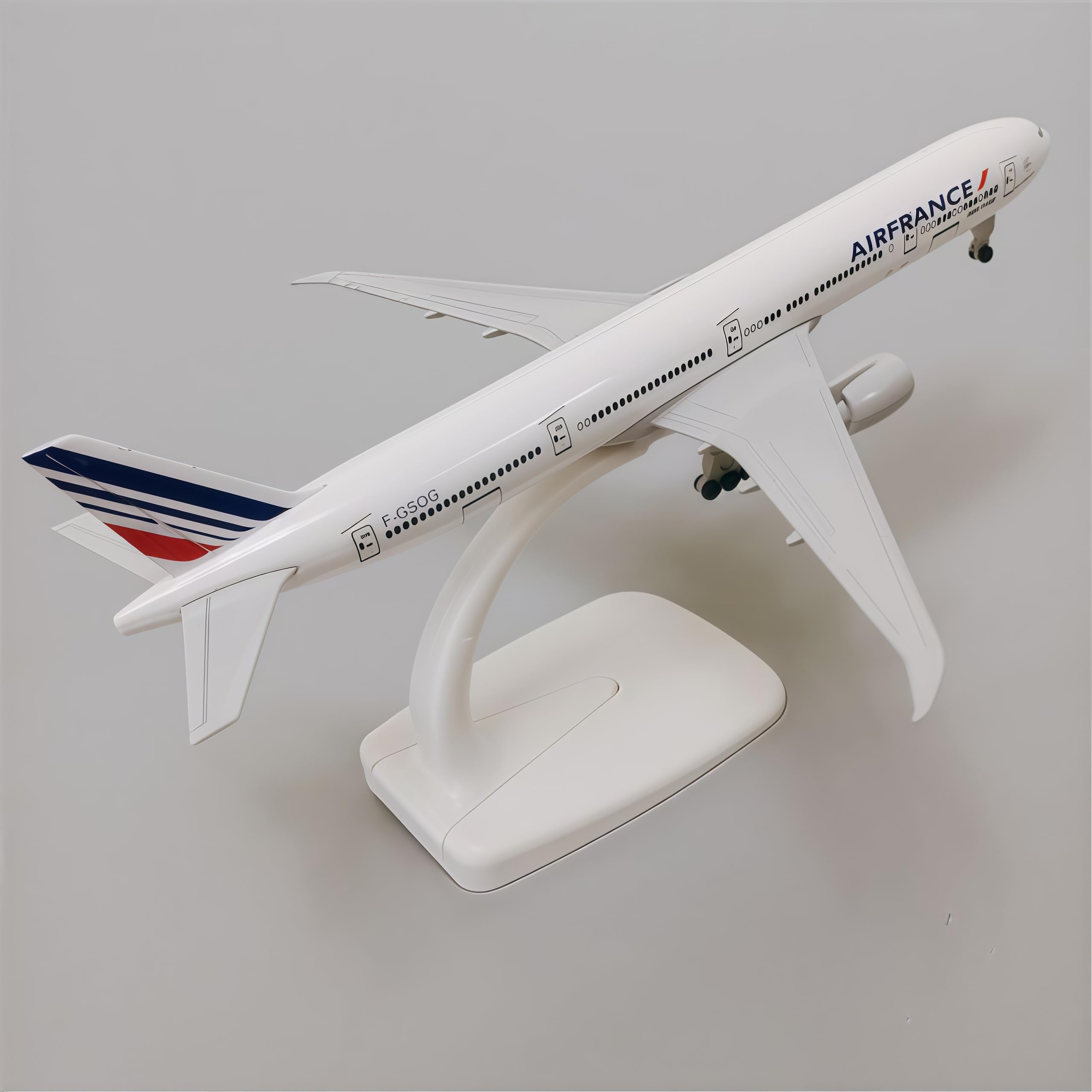 Lgsrsnxhtx B777 Model Plane 1/300 Diecast Metal Airplane Model With Stand France B777 Plane Model For Adult Aviation Gifts,Desktop Display Airplane Ornament