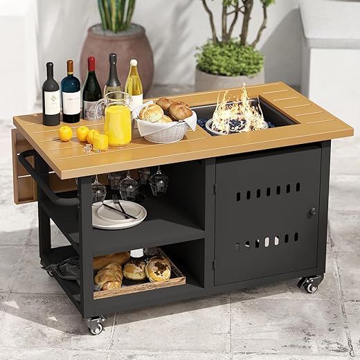 44" Outdoor Propane Fire Pit Table
