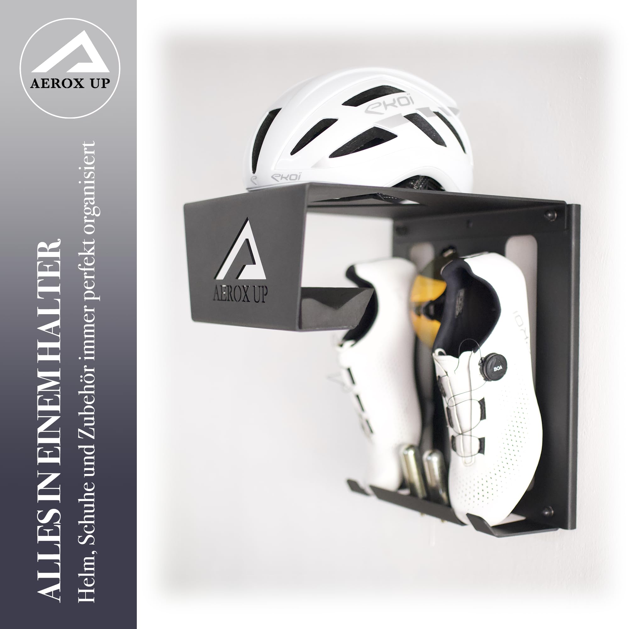 Fahrrad Wandhalterung - Fahrrad Ständer Halter - Fahrradständer Wandmontage - Fahrradhalterung Wand - Fahrradhalter Wand - Wandhalter Fahrrad - stilvolle Aufbewahrung für Zuhause & Garage