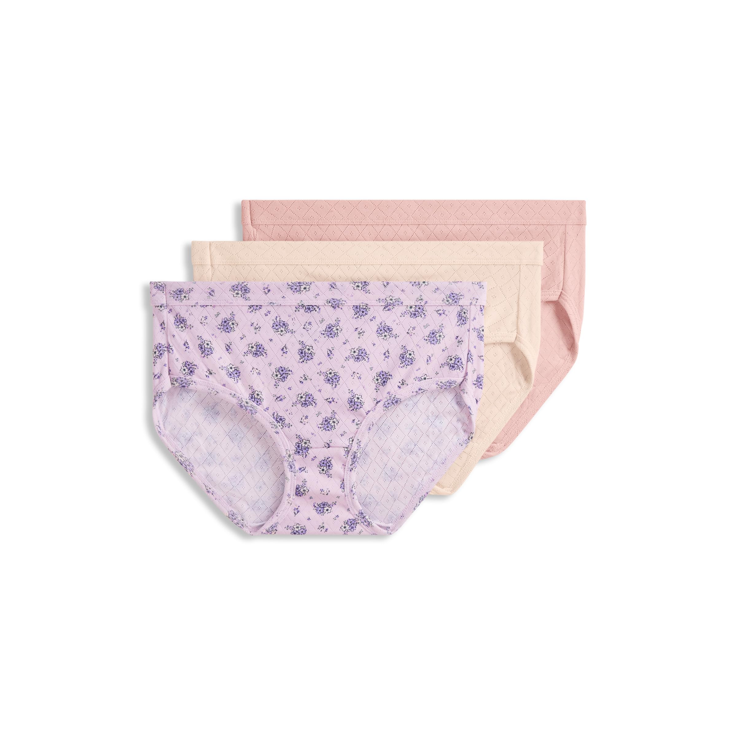 Jockey Women's Underwear 100% Cotton Elance Breathe Hipster - 3 Pack