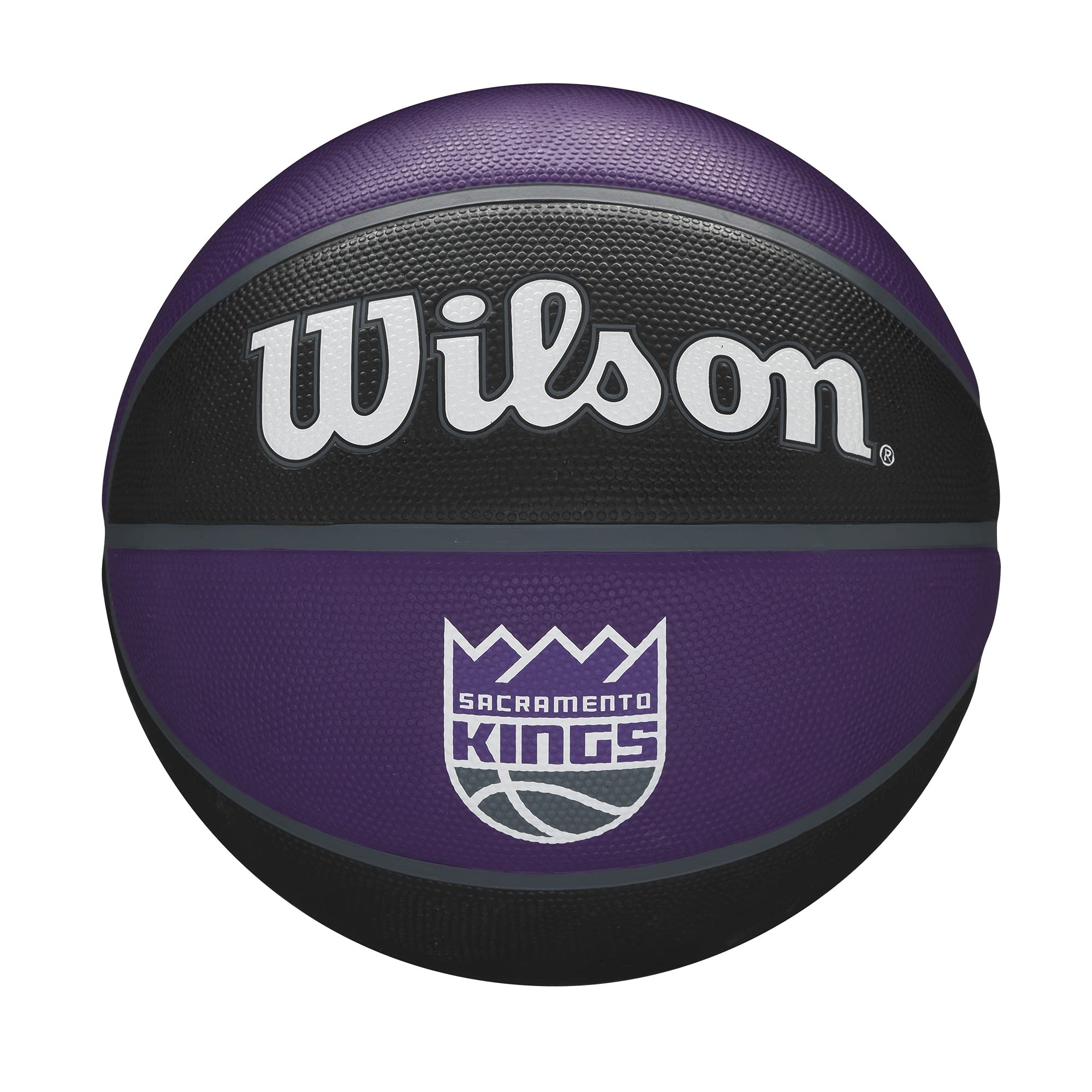 Wilson Basketball, NBA Team Tribute Model, SACREMENTO KINGS, Outdoor, Rubber, Size: 7