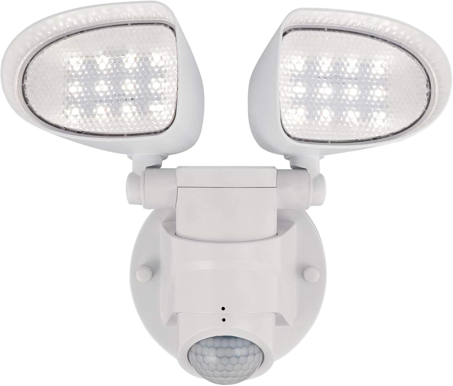 Westinghouse 6364200 Two-Light 18 Watt LED Outdoor Security Wall Light with Motion Sensor, White Finish with Acrylic Lens