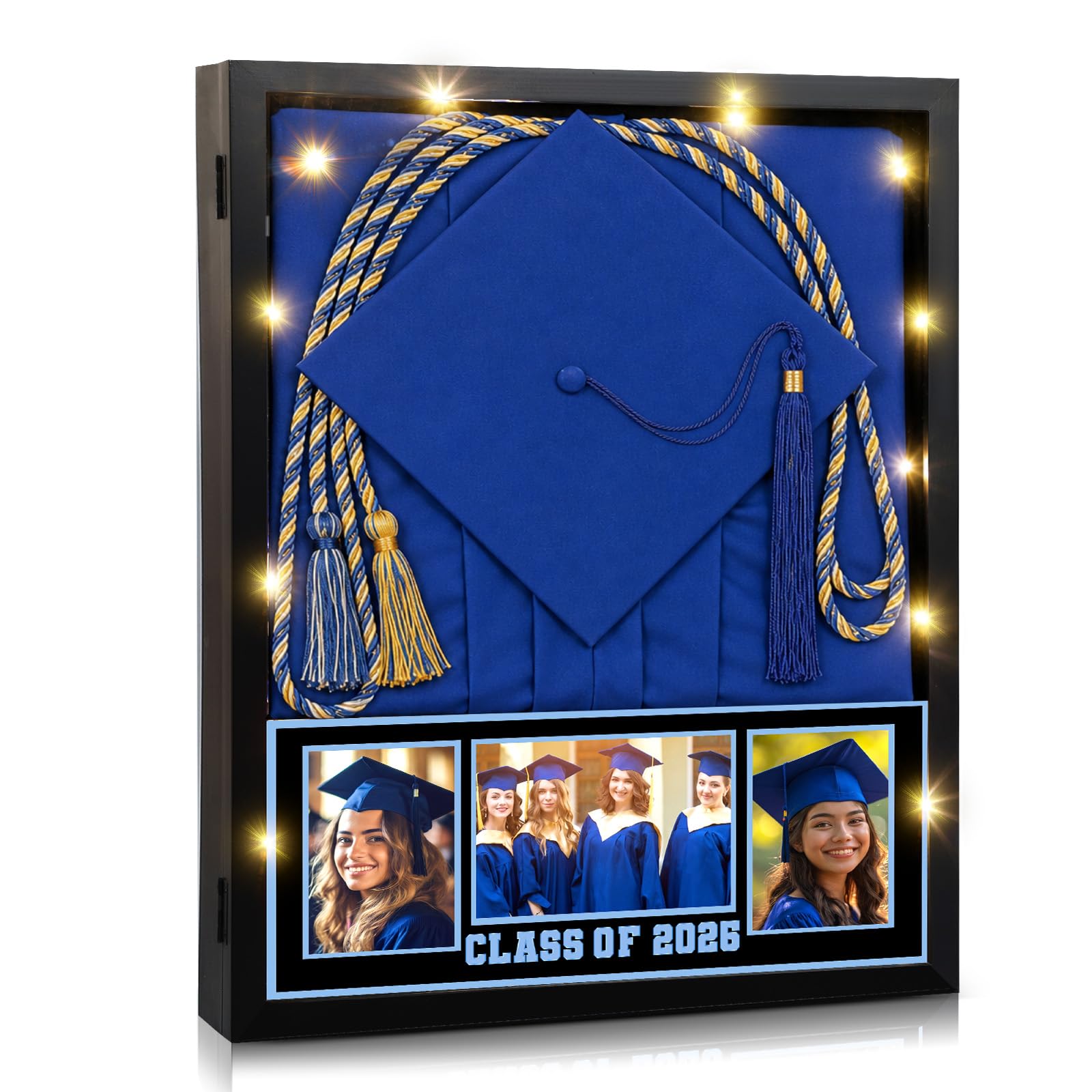 Grand cadre de diplôme 43x53 cm de qualité supérieure avec motif superposé