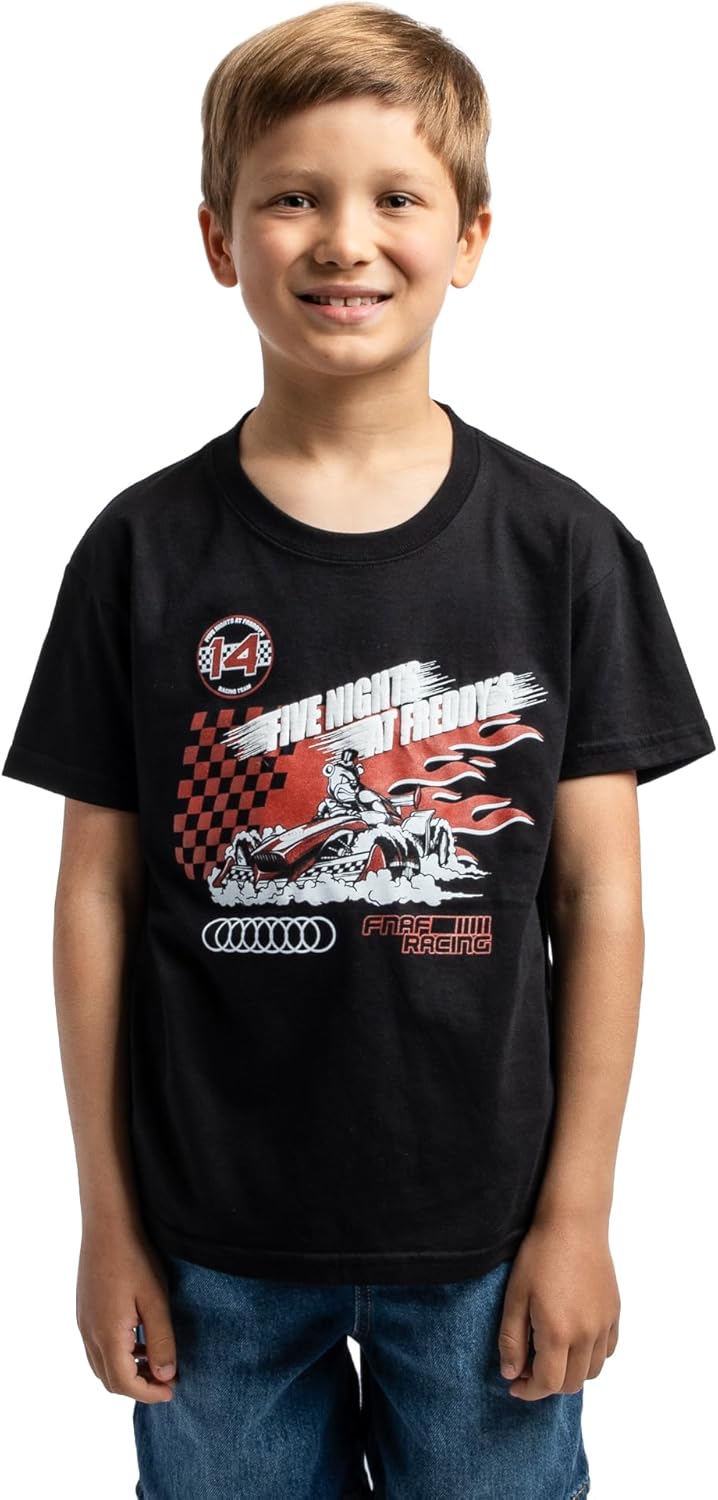 Bioworld Five Nights at Freddy’s Racing Boy’s 3-Pack Crew Neck Short Sleeve T-Shirt Set - Image 4