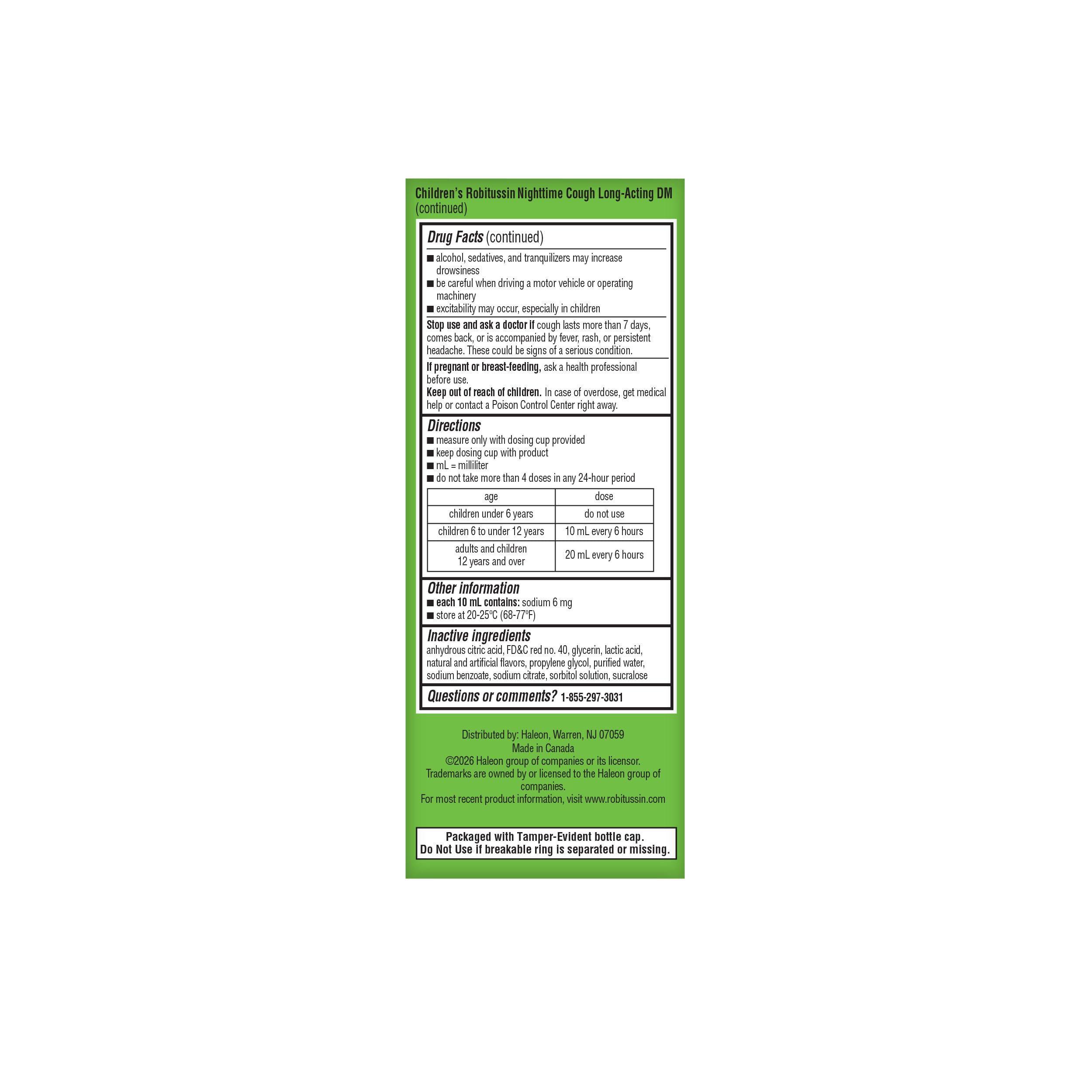Children's Robitussin DM Day and Night Cough Relief, 4 fl oz, 2 Pack — Amazon image 14