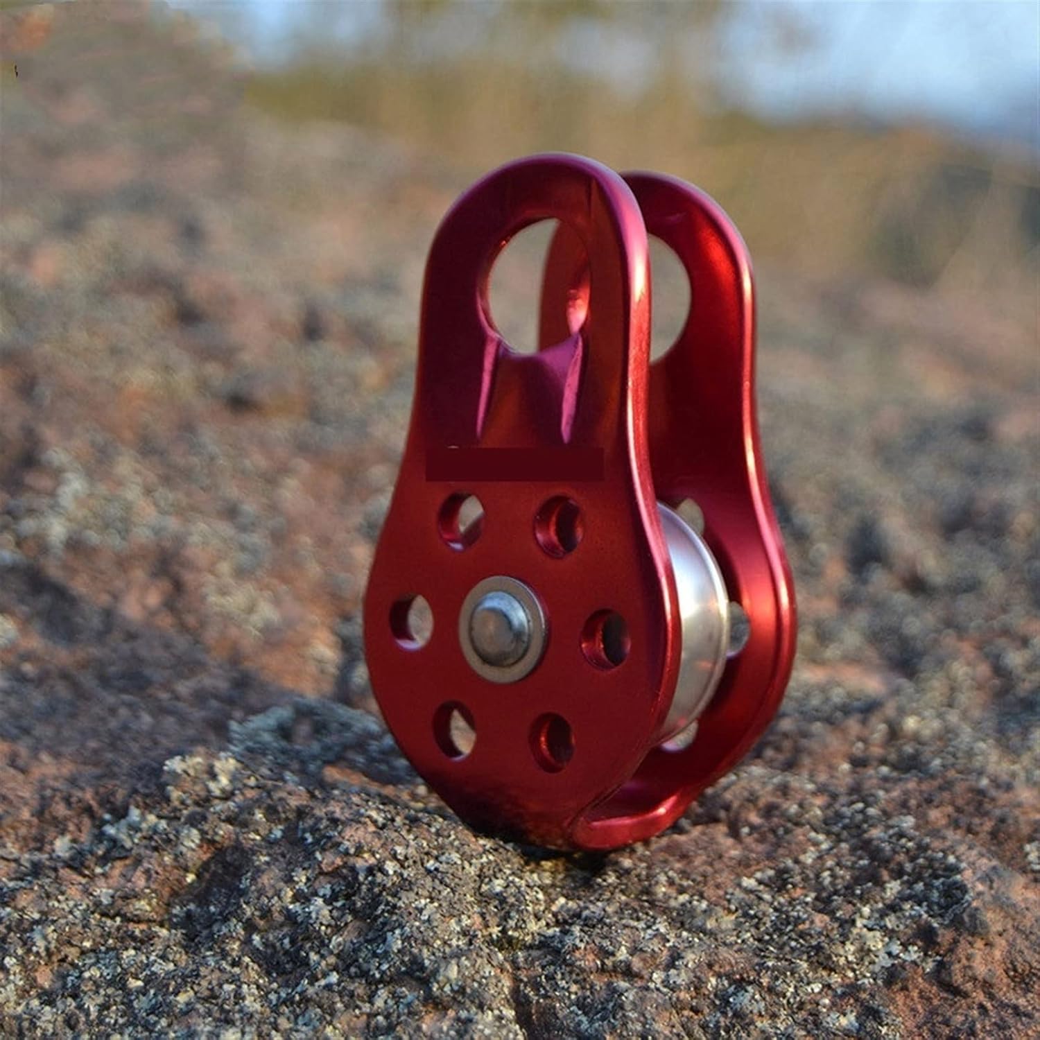 INLIMA Pulley Rock Climbing Pulley Fixed Sideplate Single Sheave Pulley Outdoor Survival Tool High Altitude Traverse Hauling Gear (Color : 5)