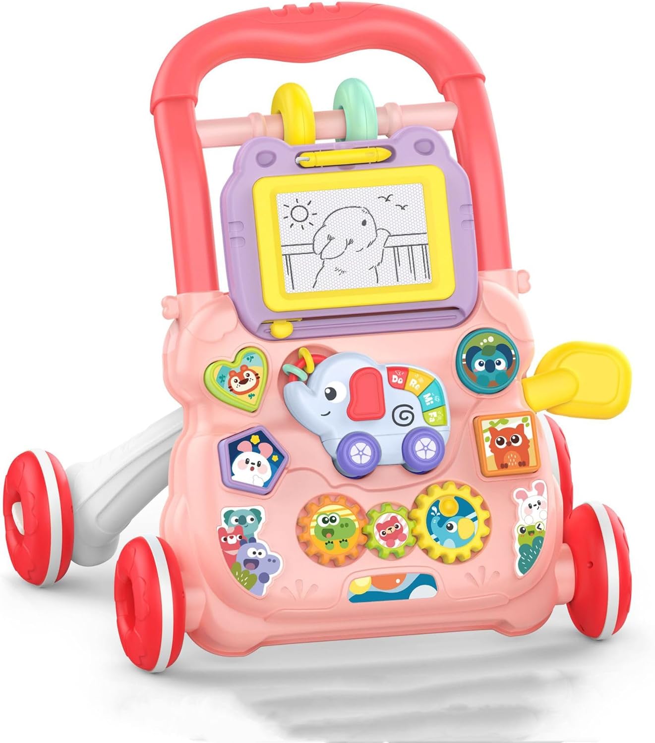 Toseky Baby Push Along Activity Walkers, Baby Walker, Kids Walker Early