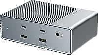 Vista 10 de Hyper Unidad USB-C y Thunderbolt 4 Hub con fuente de alimentación GaN integrada: tres puertos Thunderbolt 4 downstream y un puerto ascendente