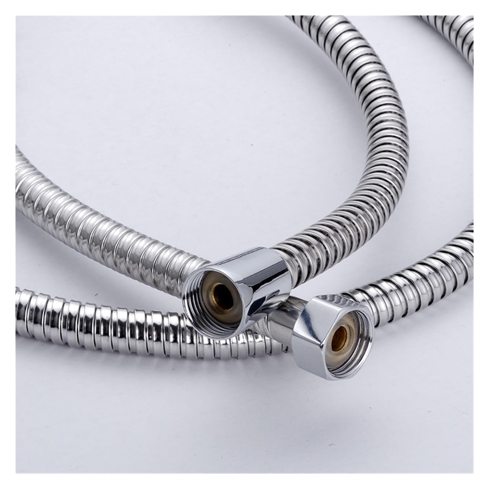 5 m 304 Edelstahl Duschschlauch Wasserhahnschlauch Flexibler Duschschlauch Dickes Silikon Badezimmer 3 Meter Duschschlauch (Color : Titanium, Size : 3m)