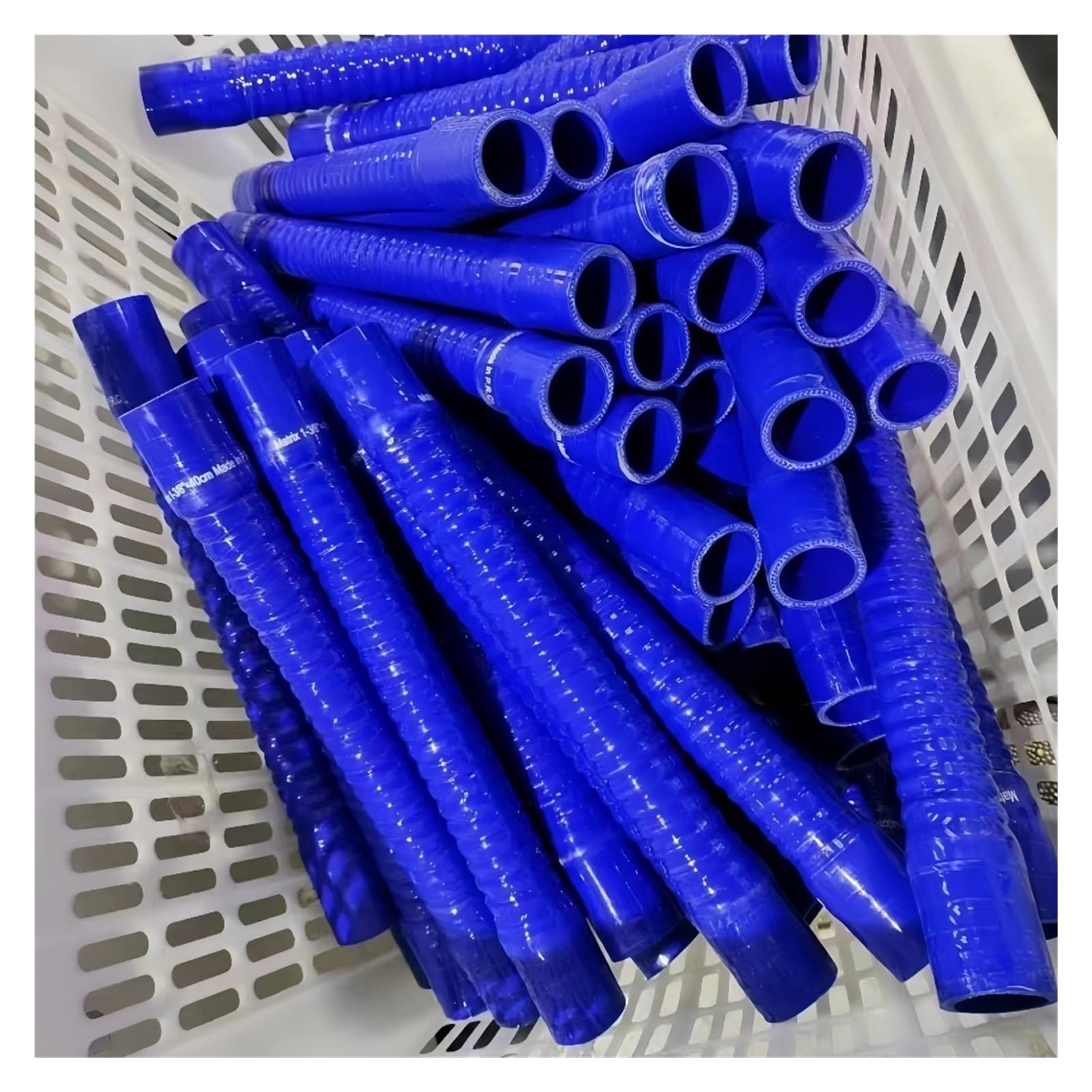 Manguera recta de silicona azul Radiador Tubo intercooler | Flexible, ajuste universal, ferretería, duradero, resistente al calor(500MM_ID 60MM)