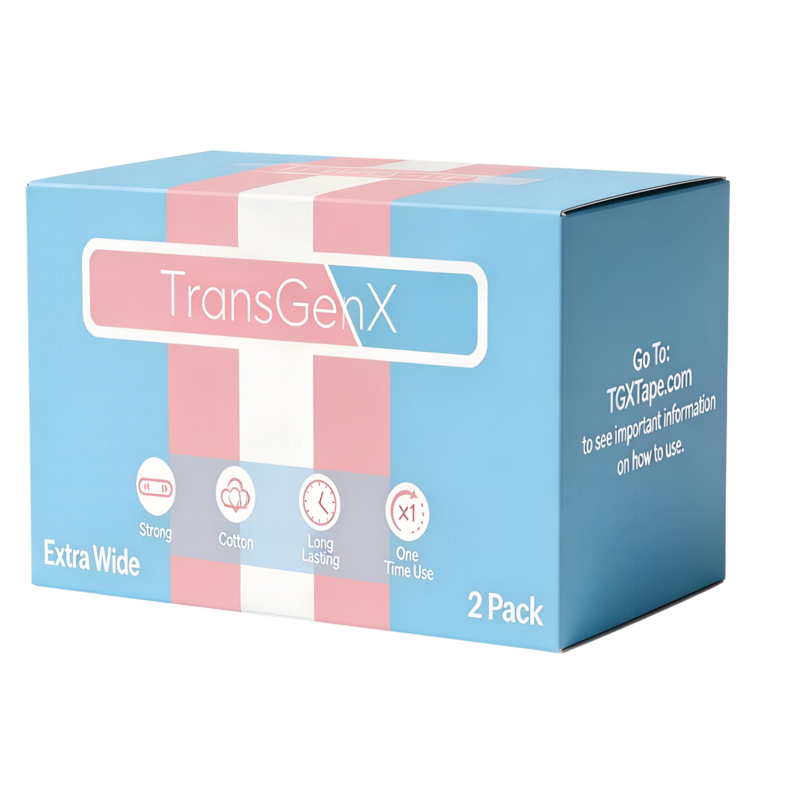 2 Pack 4 Inch Wide FTM Trans Chest Tape - The Best Trans Binding Tape