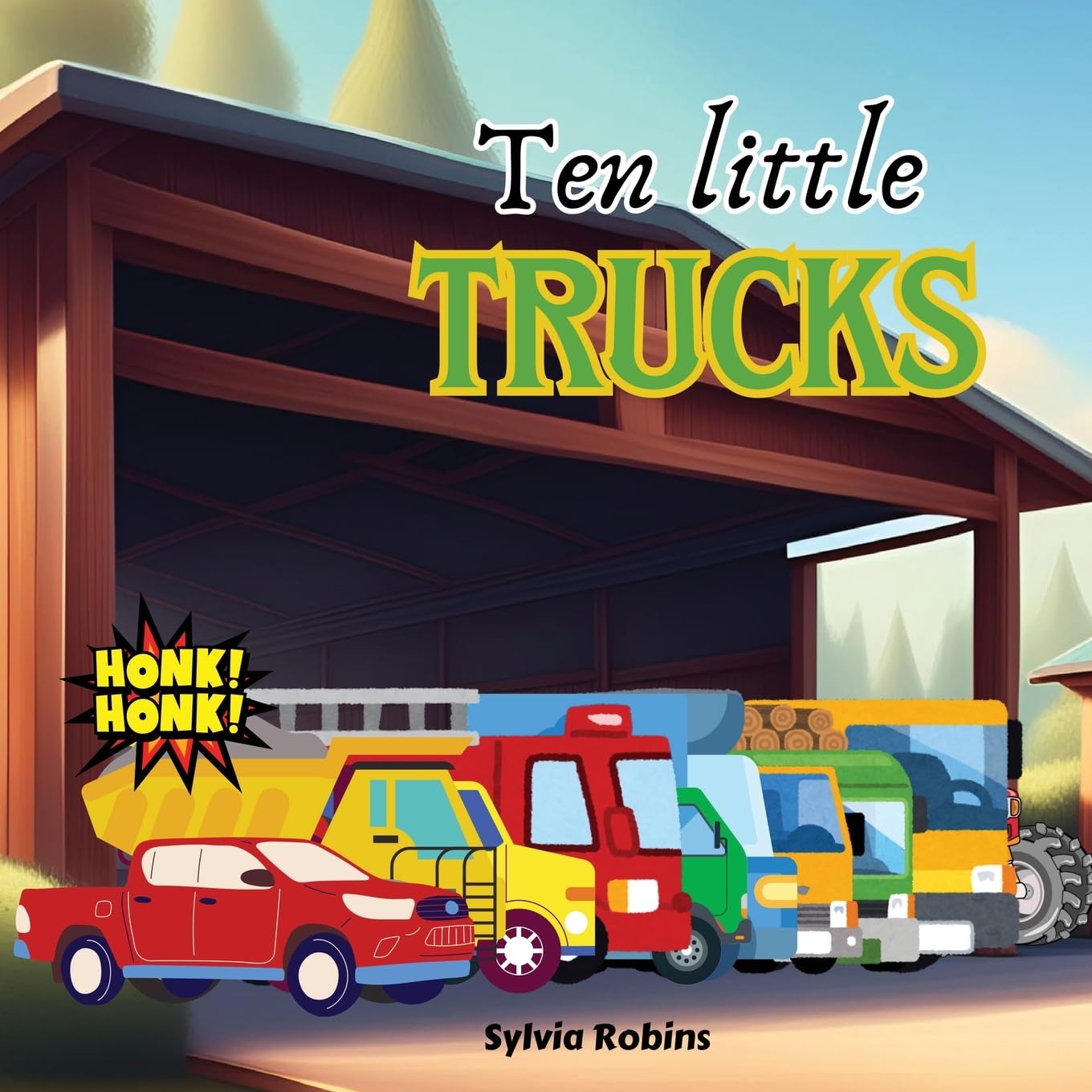 Ten Little Trucks: A Counting Book. Learn to Count from 1 to 10 for Toddlers and Kids in Kindergarten or Preschool (I Spy Books)