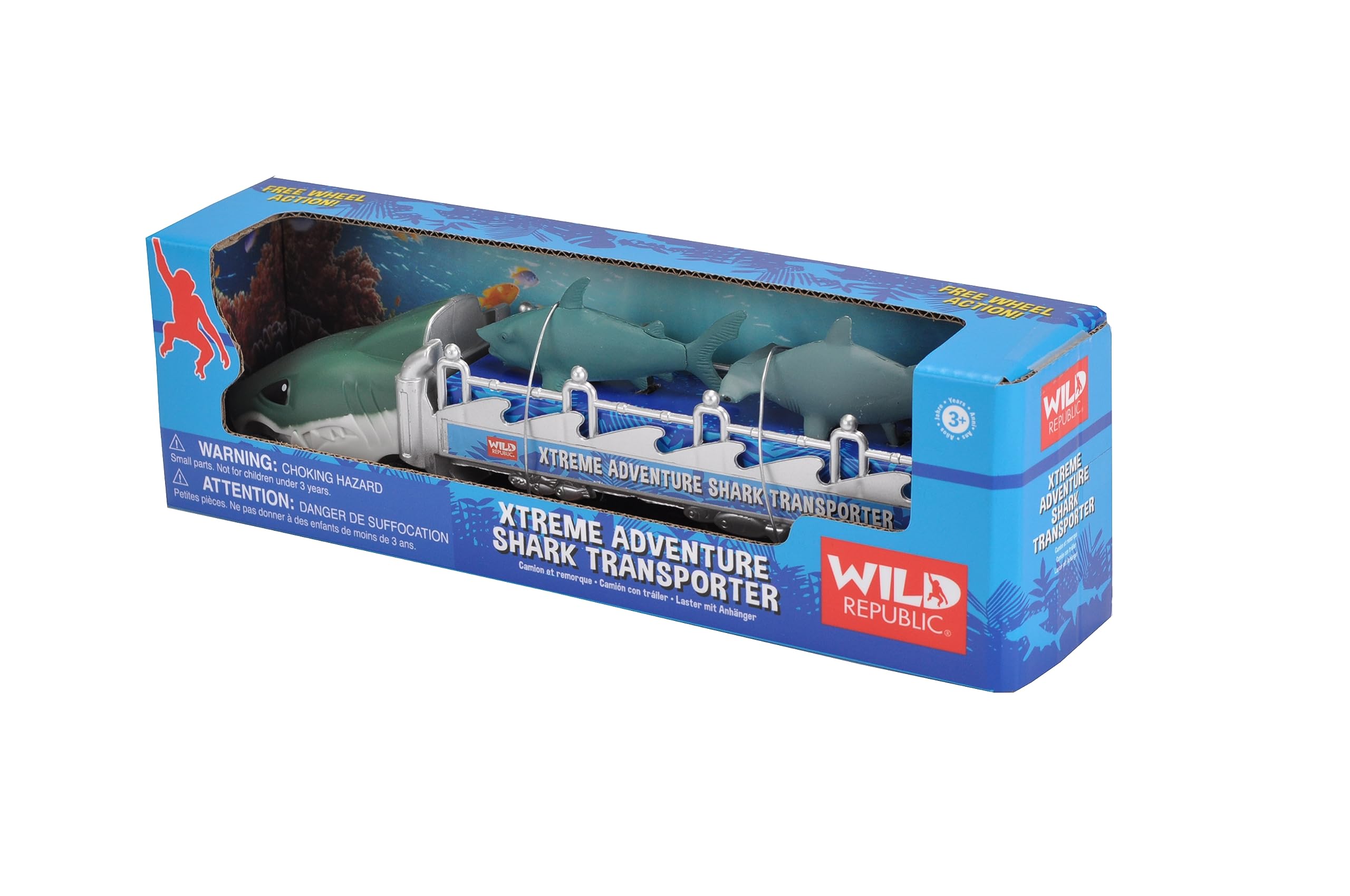 Wild Republic Transporters Aquatic, Kids Gifts, Aquatic Toy, Xtreme Transport