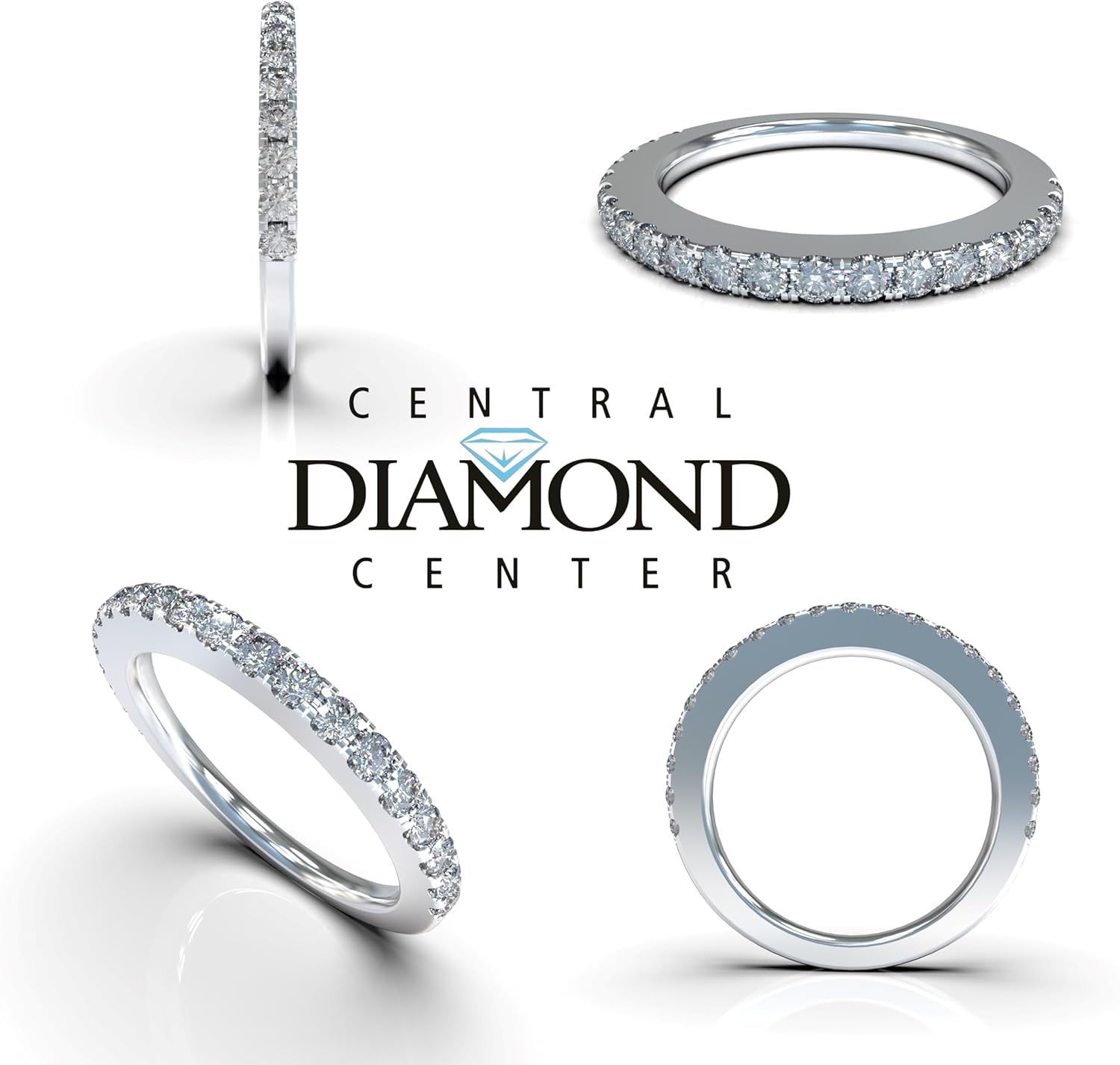 VOUS 3 carat Simulated Diamond Solitaire Engagement Rings Assorted shapes in Solid 925 Sterling Silver & CZ