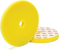 Griot's Garage 6.5" Perfecting Foam Pads Yellow Set of 2 - Buffing Pads for DA Polisher Paint Correction, Swirl Removal & High-Gloss Finish