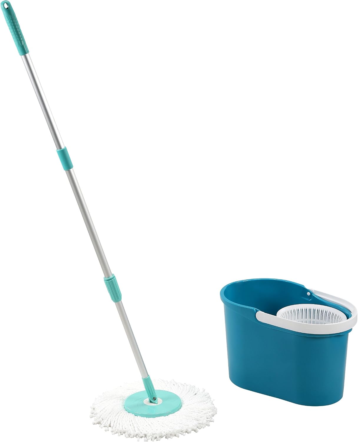 Touchless 360 Degree Rotating Mop with Spin Cycle System & Bucket