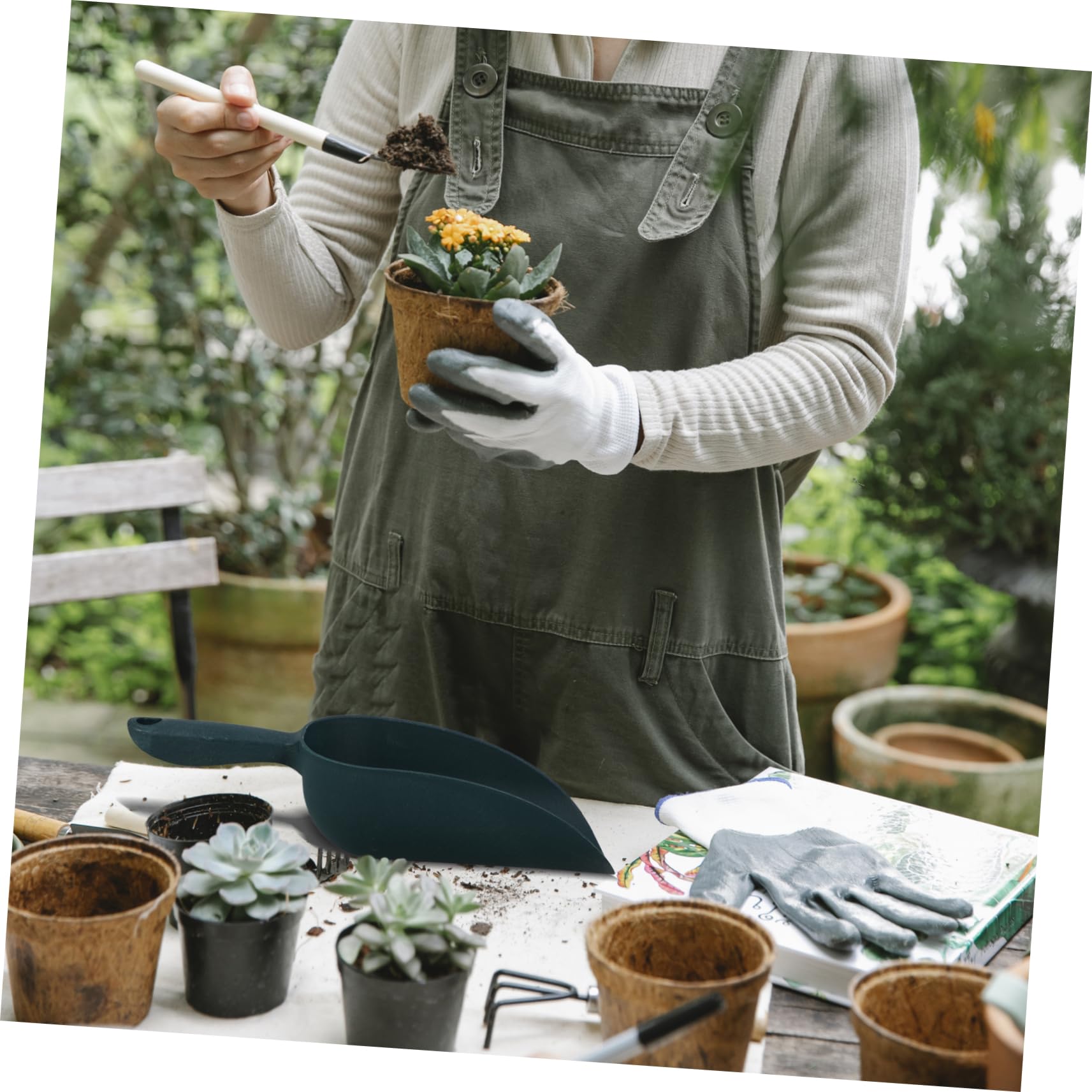 Kisangel Pelle De Jardinage Pour Pot De Fleurs, Truelle En Métal