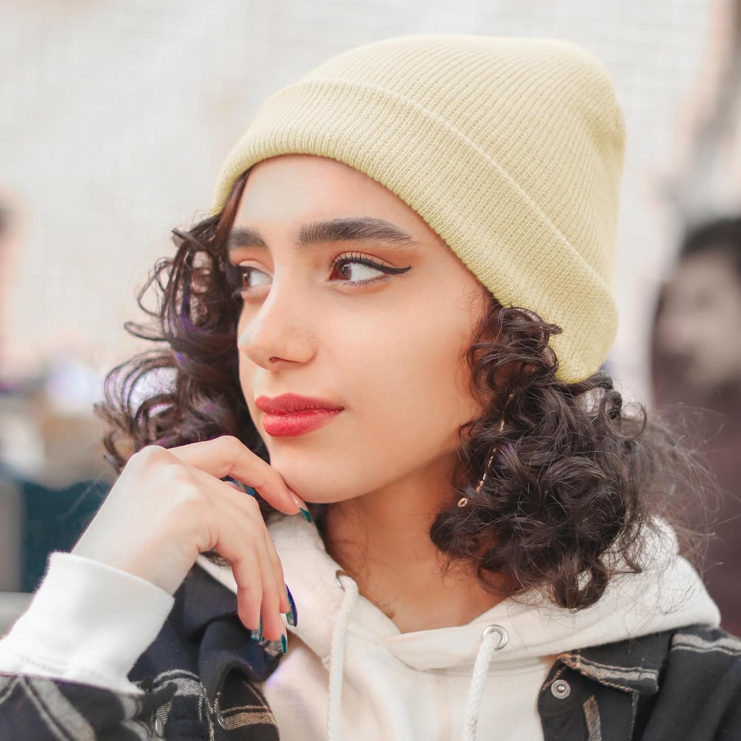 Rosoz Unisex Beanie Winter Knitted Skull Cuffed Soft Warm Hat for Men/Women Slouchy Ski Watch Cap - Image 4