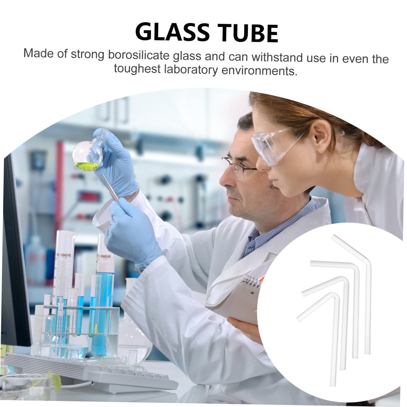 iplusmile Glasröhre Präzise Messskala aus Borosilikatglas 40 Stück mit 45, 60 90 und 120 Grad Winkeln und Flüssigkeitsadsorption für Laborbedarf