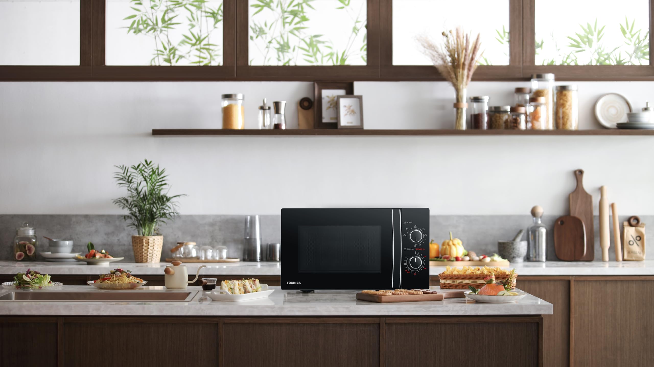 TOSHIBA Fours à vapeur de la marque modèle Microonde MW Mg20P Black Black