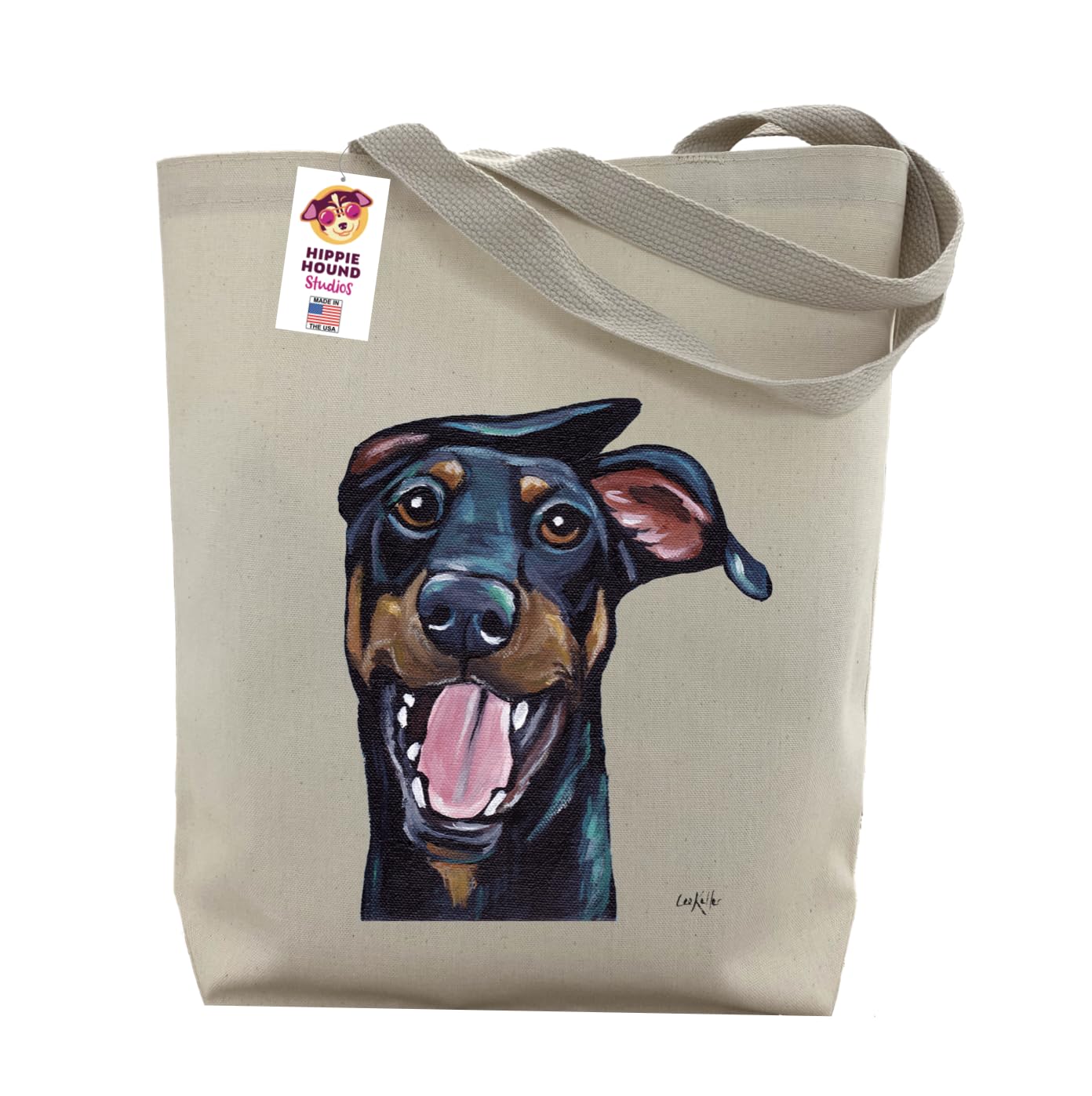 Doberman Tote Bag - Doberman Gift - Doberman Lover Gifts - Doberman Christmas Gift - Gifts for Mom - Gift for Her - Gift for Girlfriend -