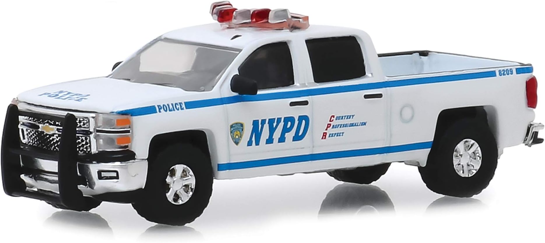 2015 Chevrolet Silverado - New York City Police Dept NYPD Diecast 1:64 Scale Model - Greenlight 30093