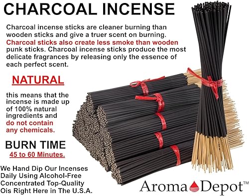 Miniatura 8 de Mixed Scents - Paquete de varillas de incienso de 11 pulgadas, juego variado de 500 unidades, 11 pulgadas, 5 paquetes de 100 varillas por fragancia.